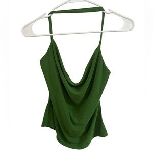 ZARA Women’s Cowl Neck Halter Crop Top Size Large